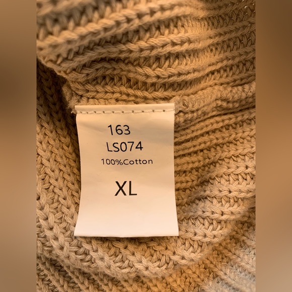 LILLusory Knitted Cotton Pullover Sleeveless Pocket Sweater Ribbed XL - Picture 7 of 10